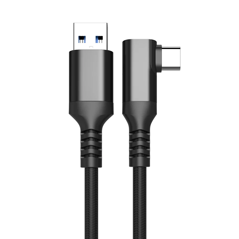 USB3.2 Gen 1 VR Link cable A to C male Cable for Conversion Elbow Data Cable 90 Degree for VR Or Play Games