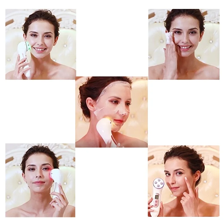 Hot and cold facial beauty device beauty tools face massager cosmetic instrument multifunction beauty machine