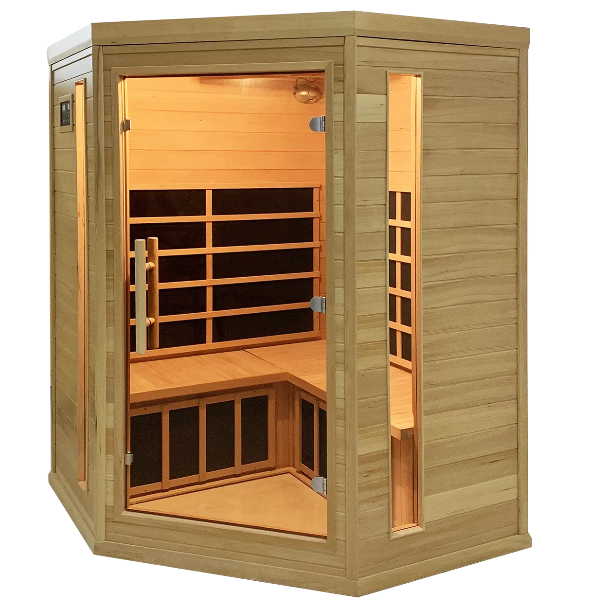 Hot sale Luxury 4 people buy far full spectrum near infrared sauna with red light therapy  room massage hidden camfull spectrum