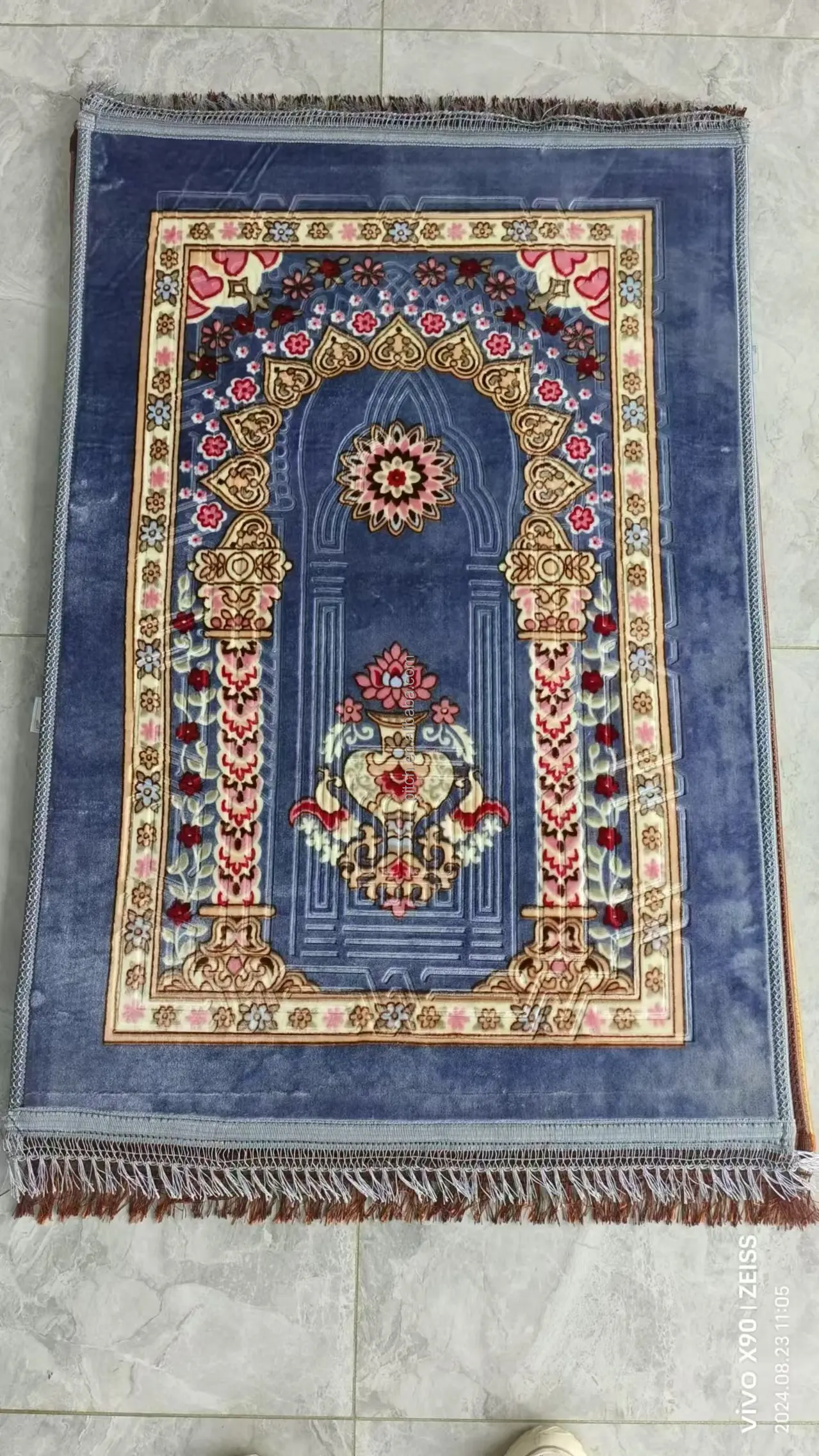 Foreign trade worship carpet kneeling prayer mat worship carpet Hui worship felt prayer mat Arabic machine washable