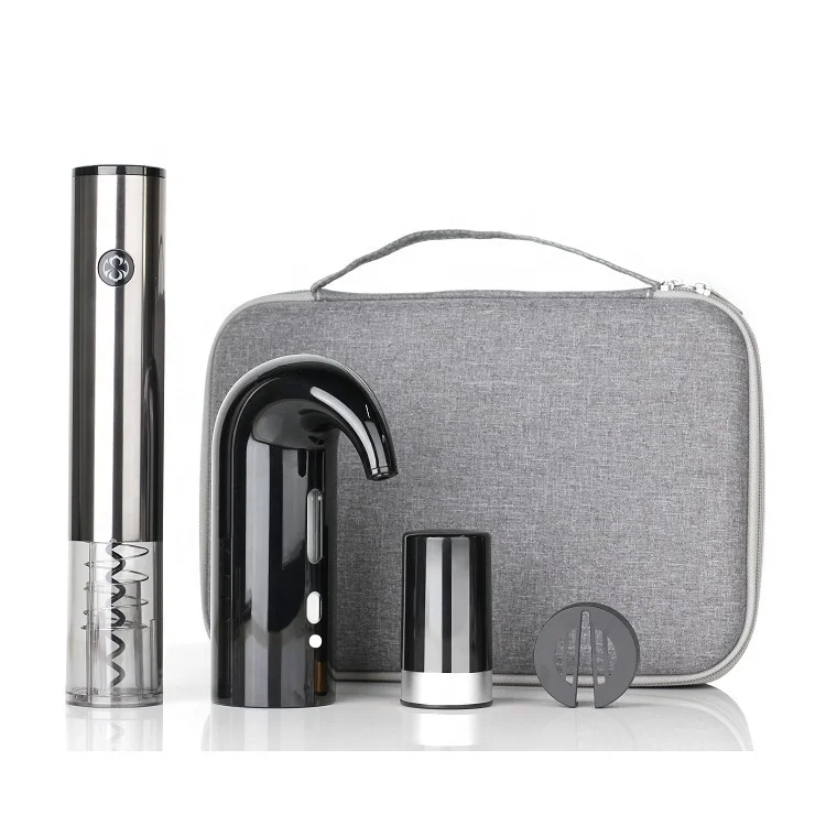 The Innovative Gifts for Men Ideas Intelligent Rechargeable Electric Wine Gadget Automatic Wine Tool Kit Luxury Business Set