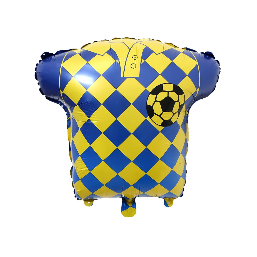 Football World Cup European Cup Jersey Modeling Balloons Uniform Aluminum Film Fans Gathering Venue Layout for Parties