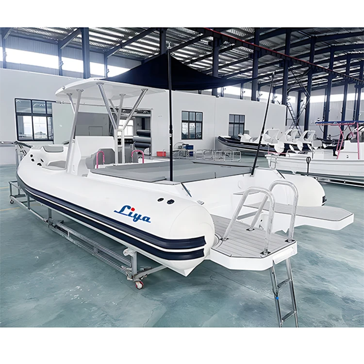 Liya 7.5M semi rigid hull inflatable rib boat hypalon for sale