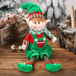Christmas New Christmas Hanging Legs Elf Sitting Position Doll Decoration Children Gift Elf Doll