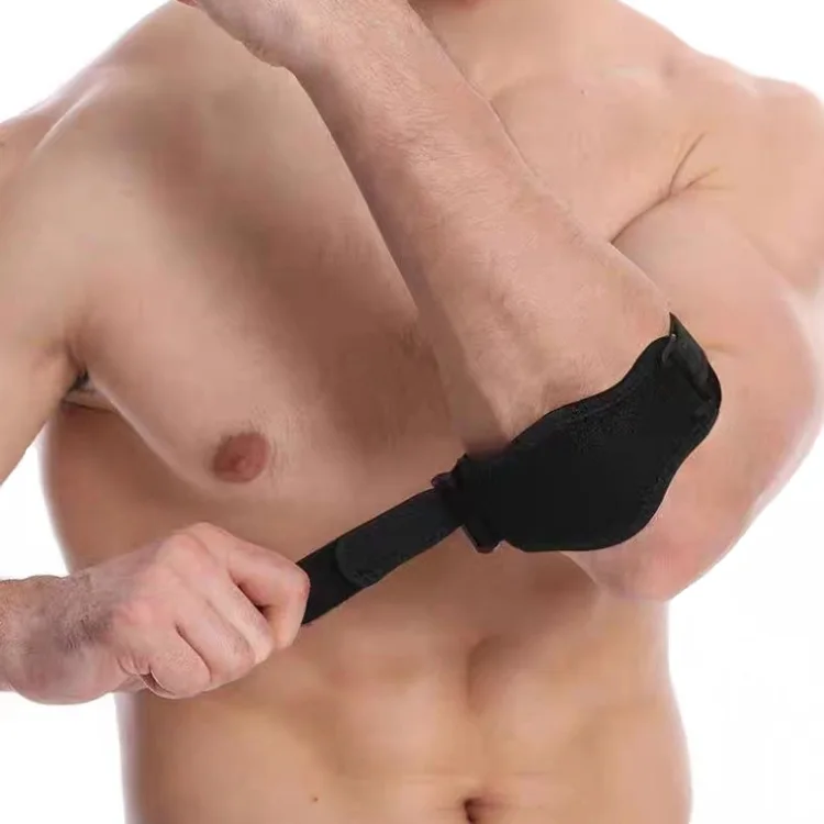 Hot Sale Neoprene Compression Badminton Pain Relief Adjustable Elbow Brace Strap Band Tennis Elbow Support