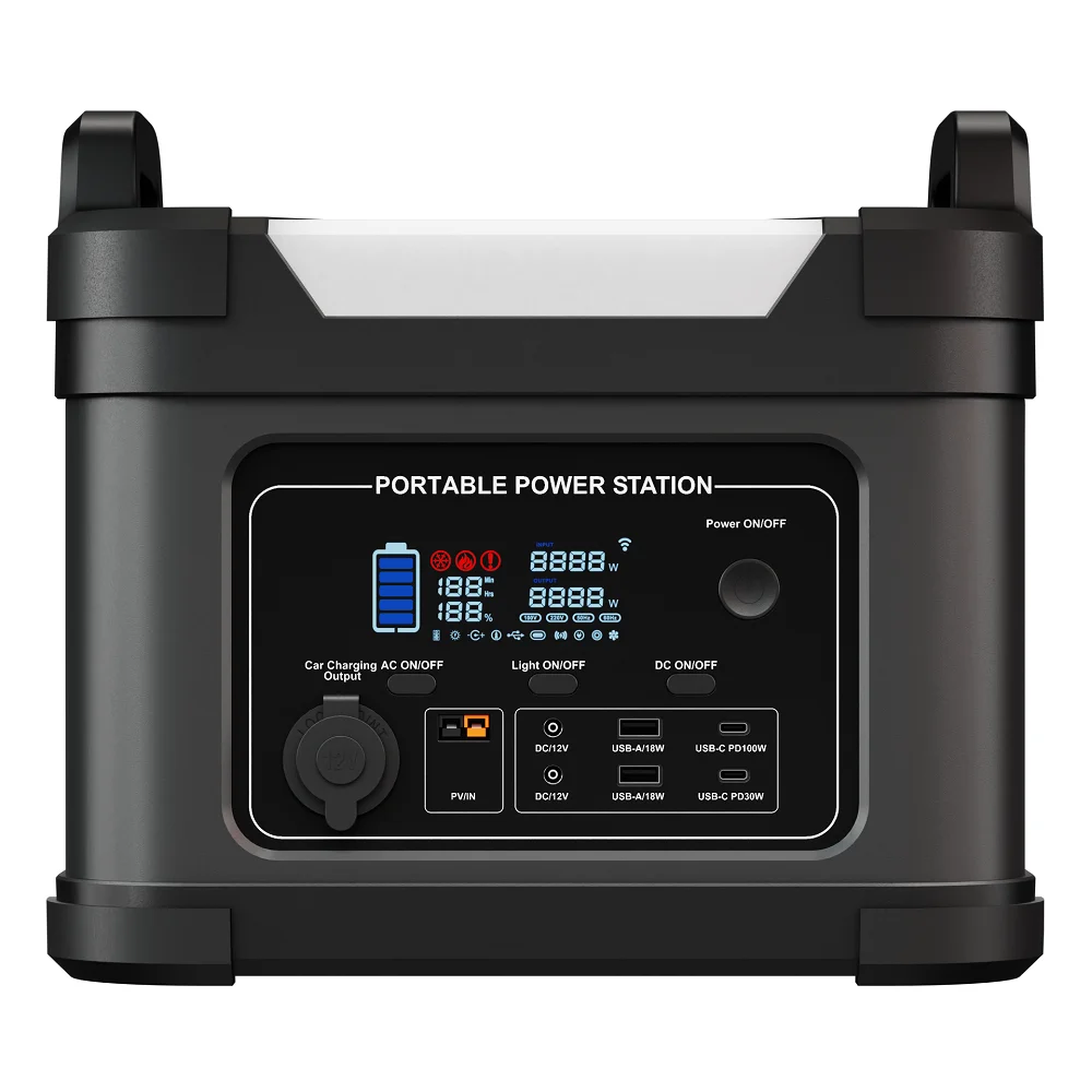 Outdoor Big Size High Capacity 300W 600W 1000W Lifepo4 Lithium Cell Camping Solar Generator Portable Power Station