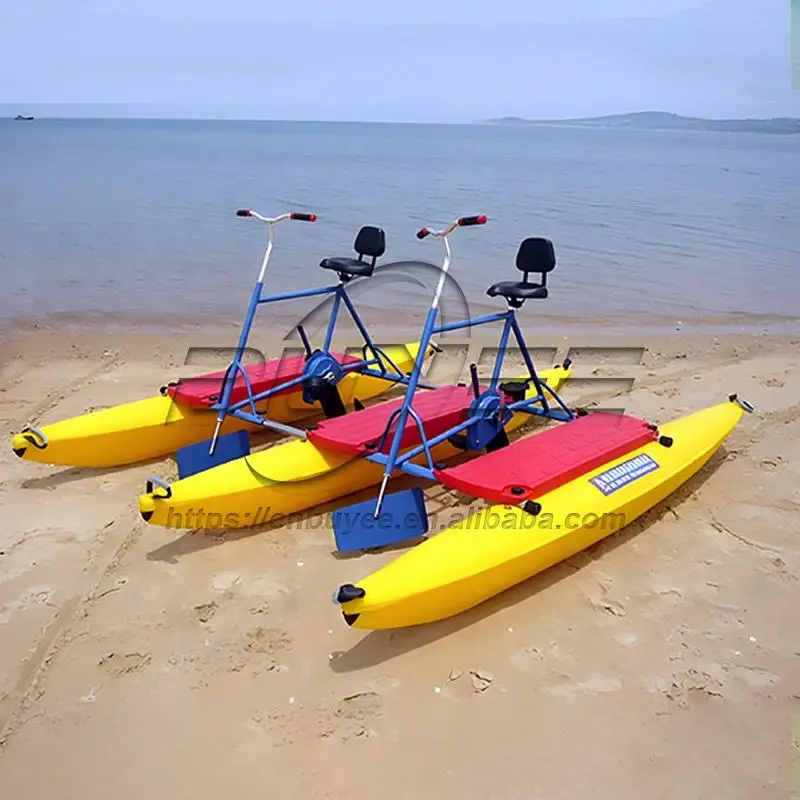 Popular Design Pontoon Water Banana Pedal Boat 1-3 Person Floating Water Bikes