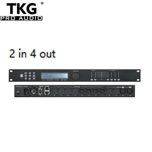 TKG  2 in 4 out  MK-2400 performance stage sound audio karaoke processor  karaoke effect processor  speaker processor