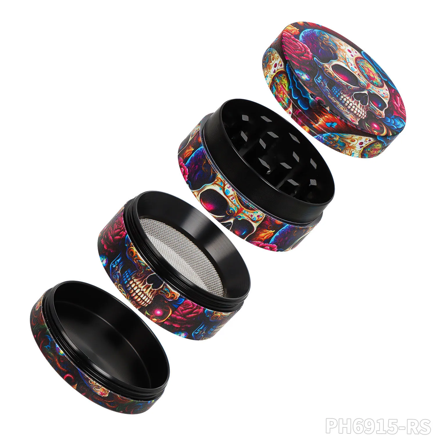 Wholesale  Zinc Alloy Herb Grinder Custom Logo Tobacco Grinder 40mm Herb Grinder With Display Box