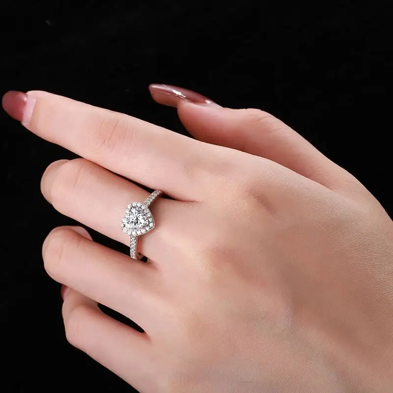 10k Solid Gold 2.5CT High Quality Pear Cut Moissanite Diamond Rose Gold Engagement Rings pear cut diamond band engagement ring