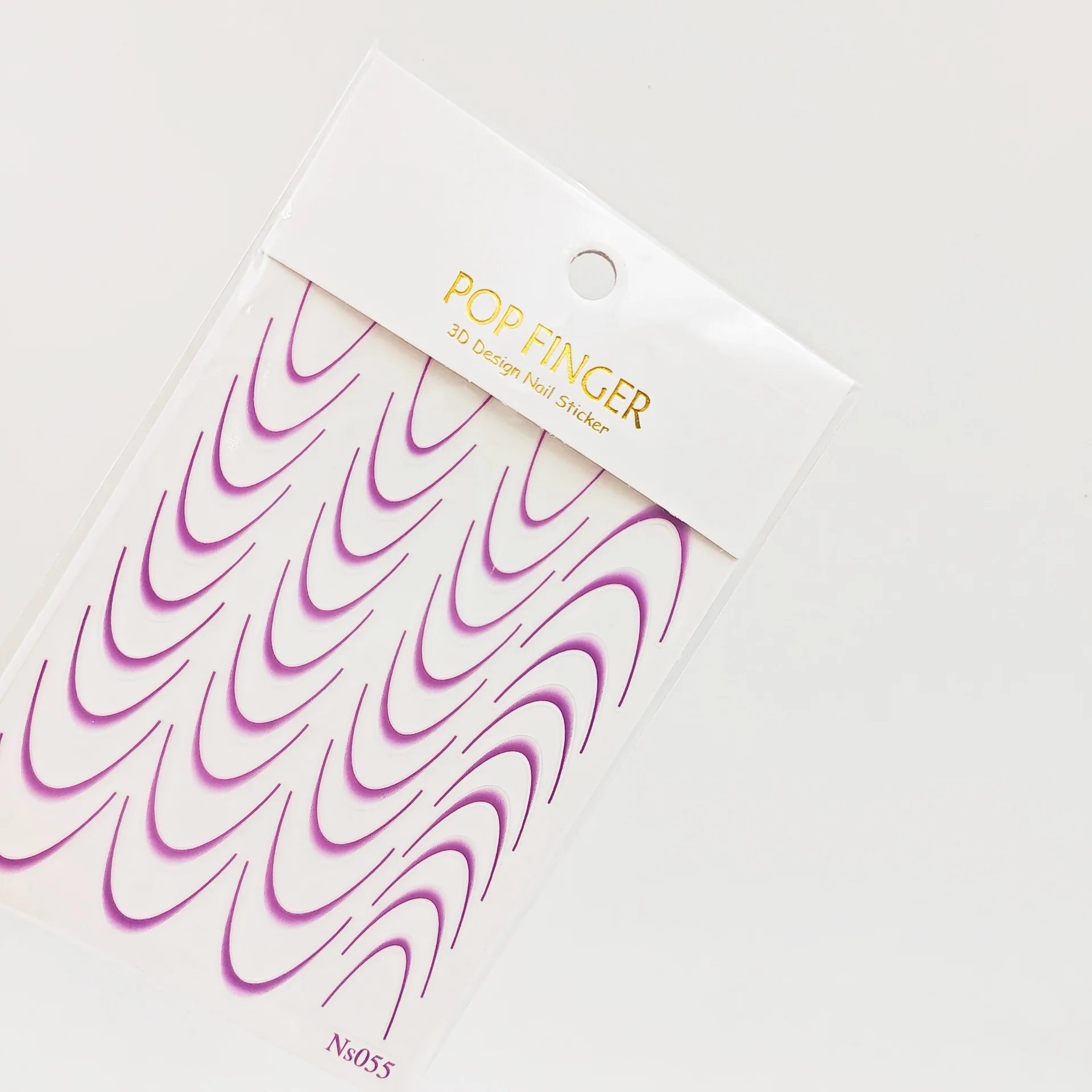 C510 SAFENG V-shape French Nail Decals Self-adhesive V Half Moon French DIY Nail Art Stickers Decals For Nail Art Decoration