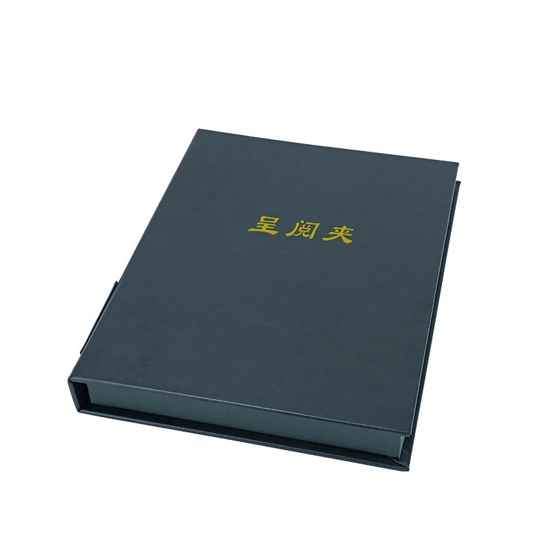 Business PU Leather Folder A4 Presentation folder for approval Leather-faced Circulation Contract Agreement Signature folder