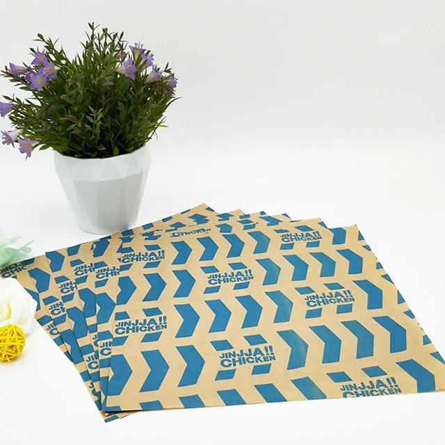 
Customized Printed Sandwich Wrapping Paper Coated Packaging Brown Kraft Paper sheet 