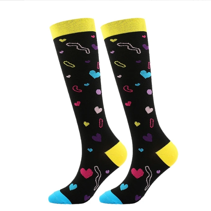 Custom 20-30 MmHg Medical Knee High Breathable Compression Socks Manufacturer Nurse Compression Socks for Unisex