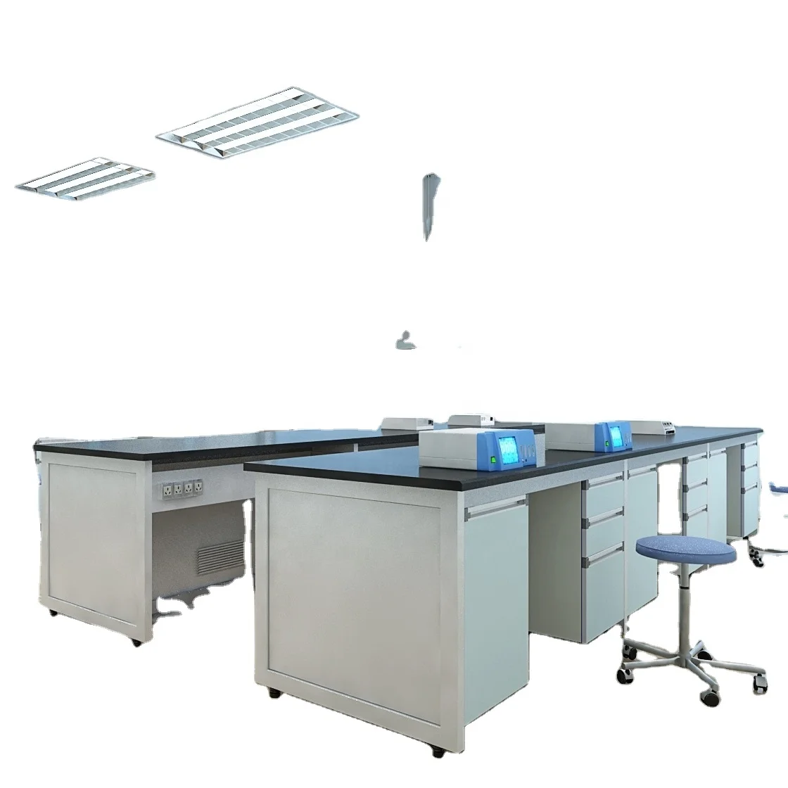 Многофункциональная школьная Электроника компьютерное оборудование лабораторный Рабочий стол лабораторная мебель Высококачественная железная Современная настраиваемая