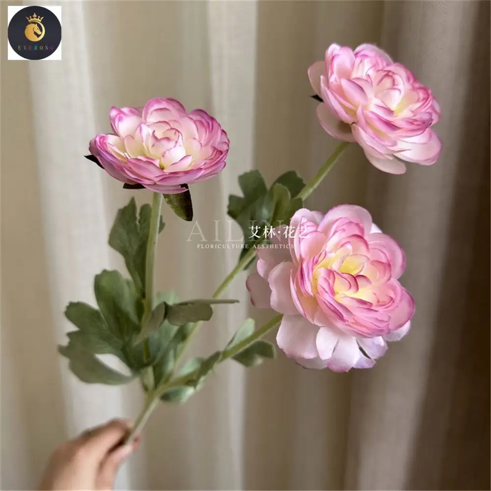 2023 Fu Bucket Lunar New Year Flower Pink National Trendy Style Rose Pink Butterfly Orchid Hydrangea
