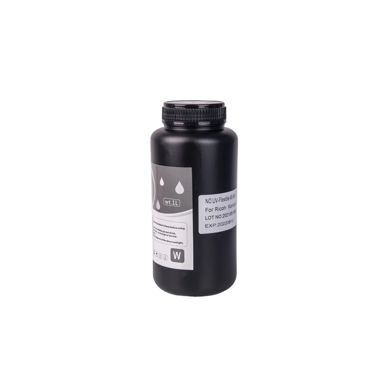 Good quality UV led ink for Epson dx5/epson dx7 printer head use for ceramic/glass/leather