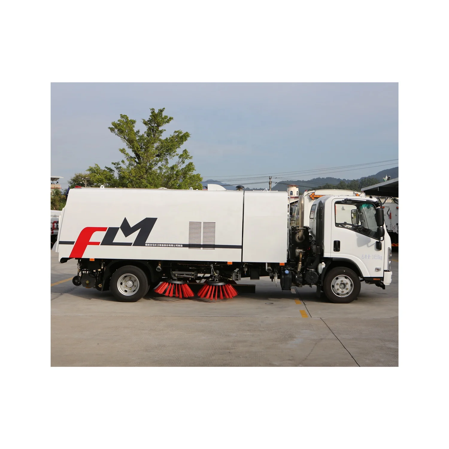 FULONGMA 4x2 дизельная мощность Dongfeng Уборочная машина для уборки дорог