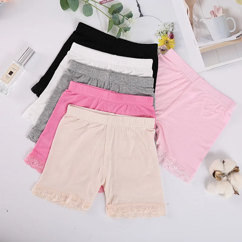 Girls Lace Dance Shorts Breathable Safety