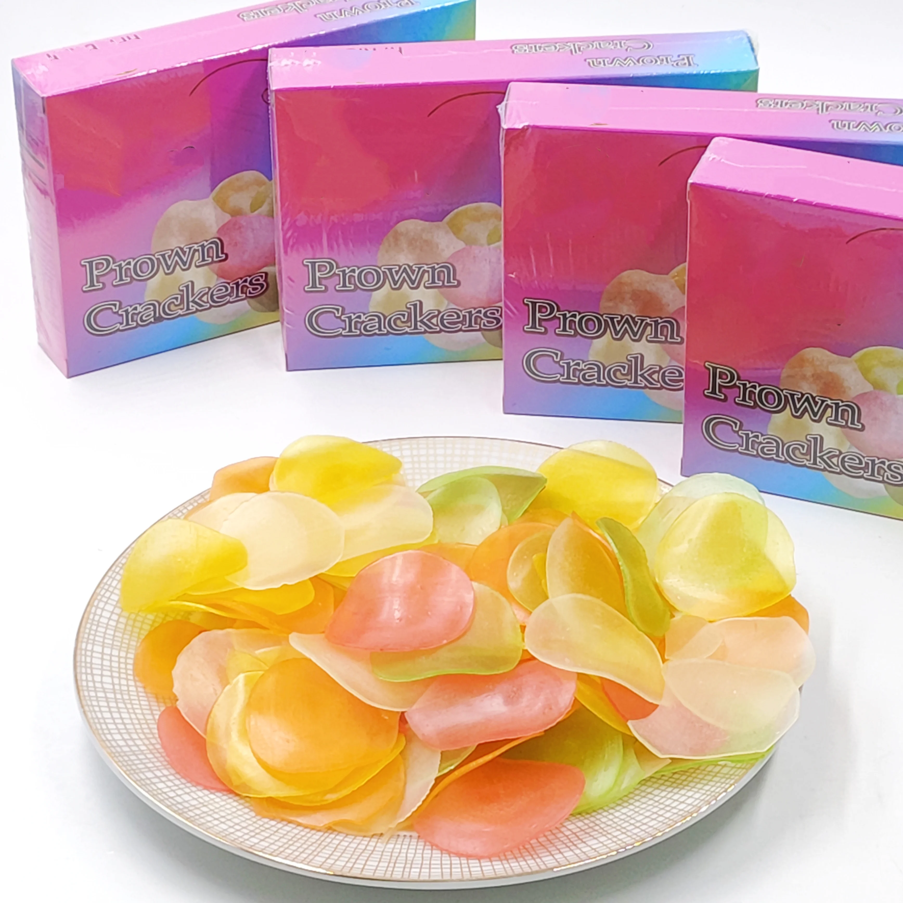 Popular Snacks Delicious Prawn Crackers Made of Seafood Shrimp Semi-Product Convenient to Cook OEM Brand