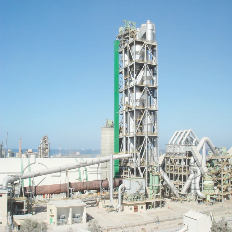 
500TPD Building Material Machinery Rotary Kiln Cement Production Line 