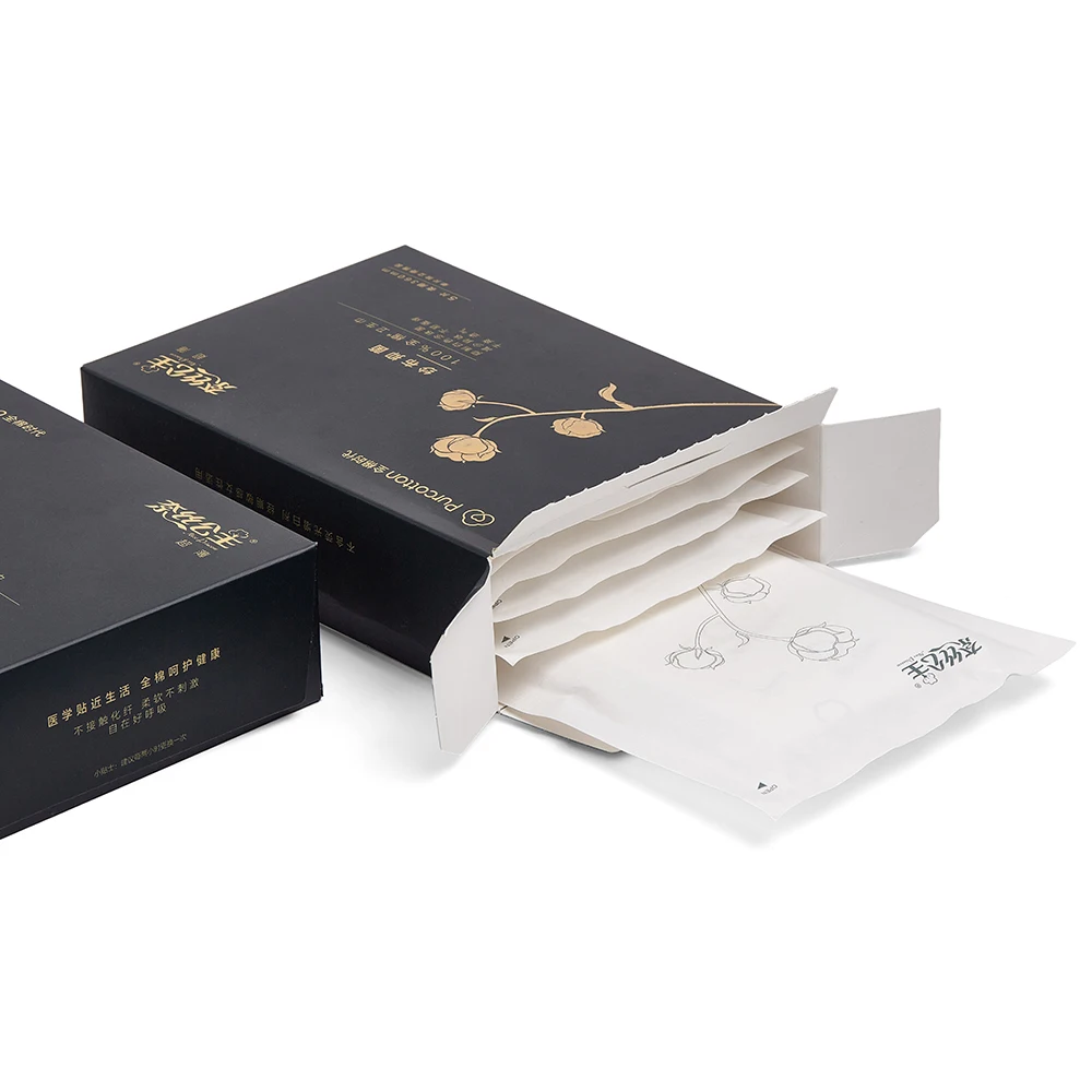 Free sample soft natural organic menstrual sanitary napkins lady cotton sanitary pads