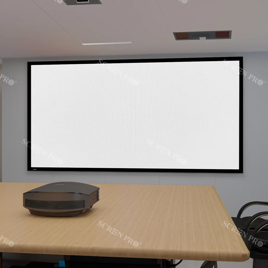 Custom 180-220 Inch Large Huge Projector Screen 16:9 3D Movie Screen of Woven Material Projection Screen HD for Home Theater