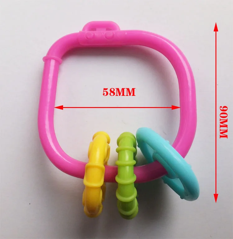 Various Shapes Children Plastic Toy Ring Baby Toy Bracelets Non-toxic Environmentally Friendly Toy Accessories