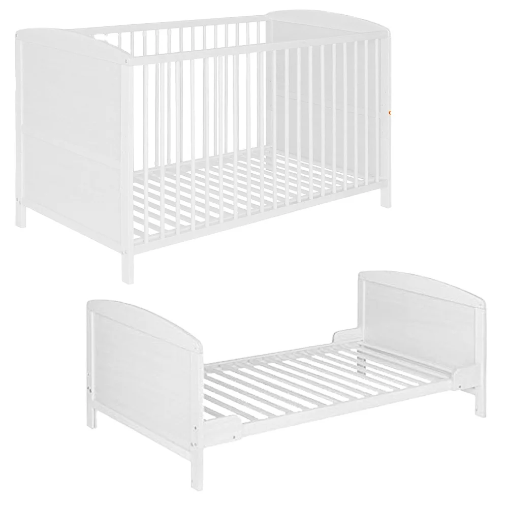 Luxury Newborn Baby Bed Set Detachable Wooden Baby Crib with Stable Frame for Baby Protective