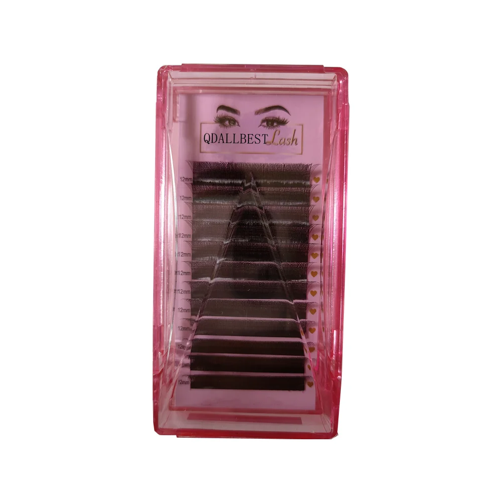 OEM Private Label Factory Full Volume Lash Extension Supplies Faux Mink Cashmere Eyelash Extension Hand Made Matte Black Baddie