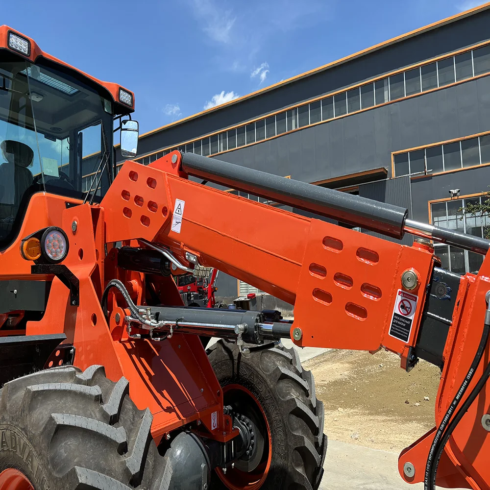 Factory Direct Sale Hydraulic multifunctional 4x4 driving small telehandler telescopic wheel loader EPA Engine Loader