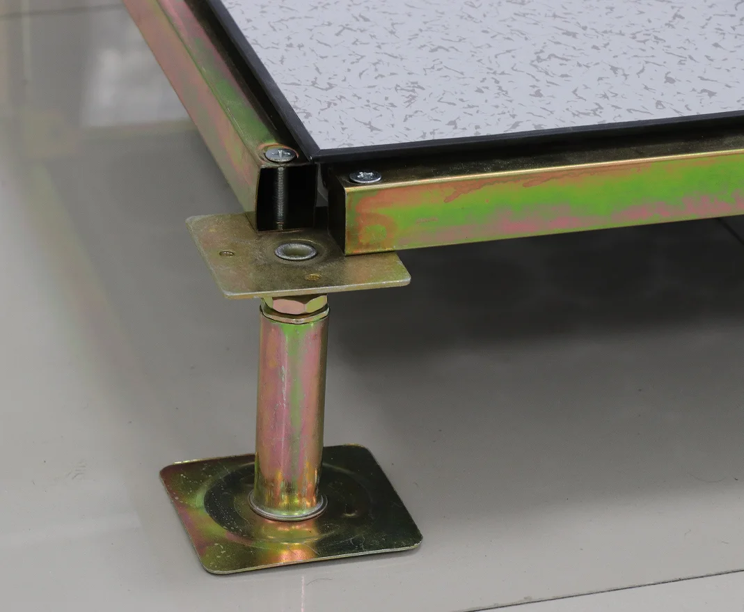Anti static Tile Access Flooring Veneer Raised Floor for Server Room All steel PVC anti-static activity floor