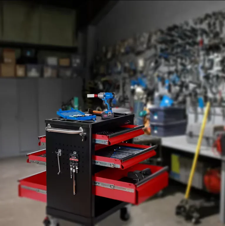 27in drawers two-way open rolling tool chest cabinet box work bench garage