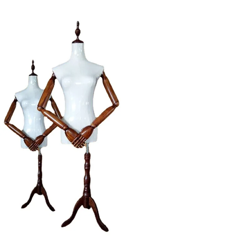 
Credit Worthy Fashion Store Model Body Good Quality Flat Shoulder Female Half-body Mannequin For Handbag Display 