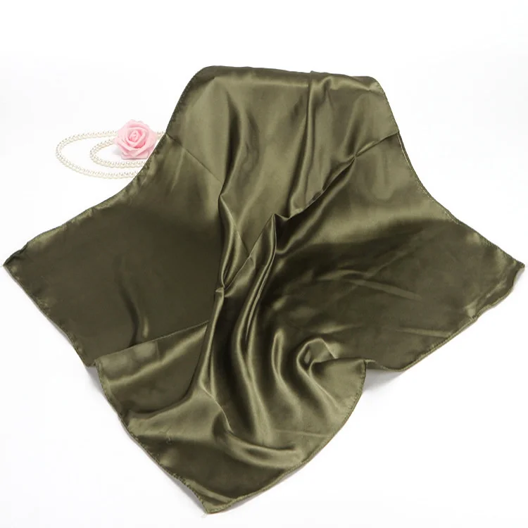 Custom Printed Paisley Polyester Cotton Bandana Square Scarf Luxury Flower Printing Silk Hair Bandana With Logo