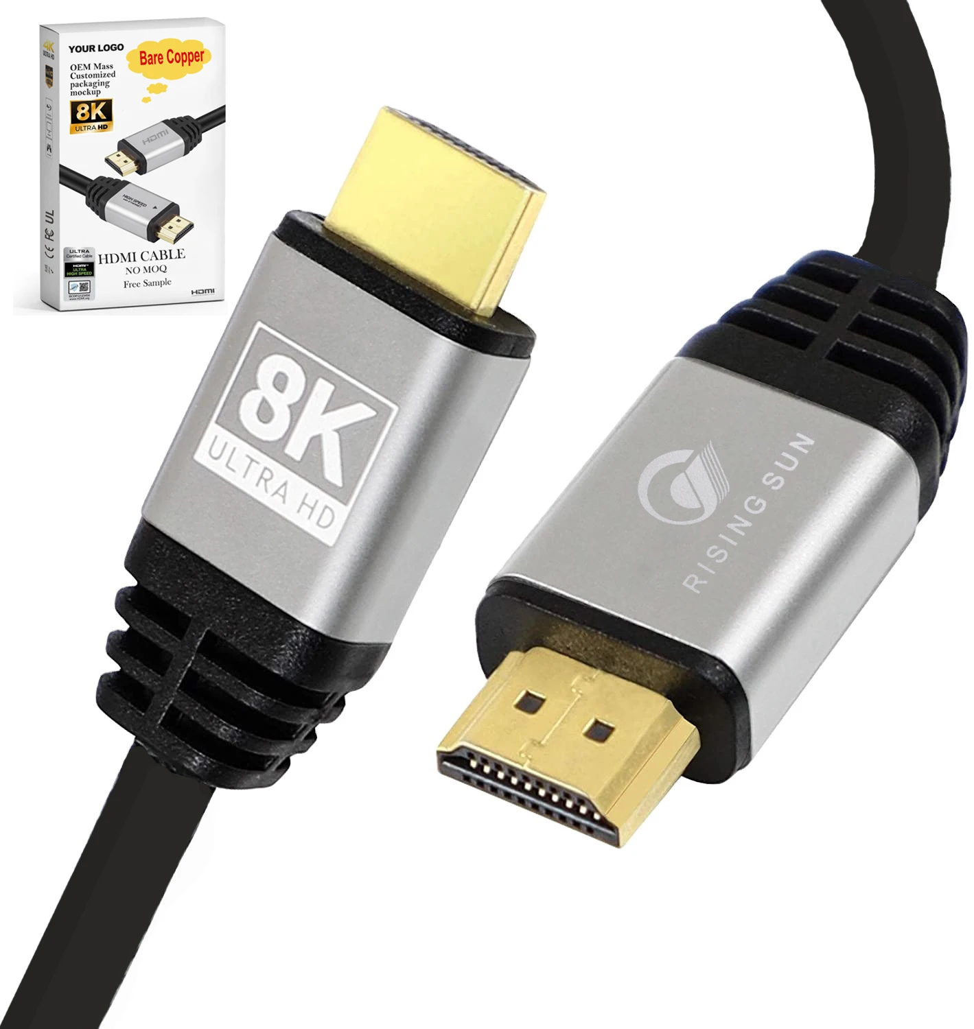 Customized Blue Color 4K HDMI Cable Colorful Hdmi 4k 8k 30hz 60hz Hdmi 2.0 Cable