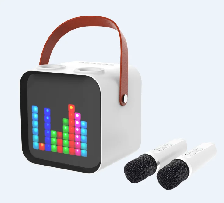 Portable Karaoke Machine LED Screen BT5.0 Wireless karaoke speaker with wireless microphone