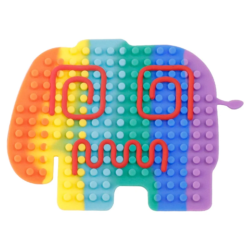 New Sensory Fidget Toys for Kids Silicone Sensory Activity Board for Stress Anxiety Autistic ADHD