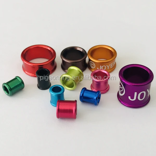 High quality double roll edge aluminium bird bands pigeon rings poultry leg bands chicken rings all size all colors