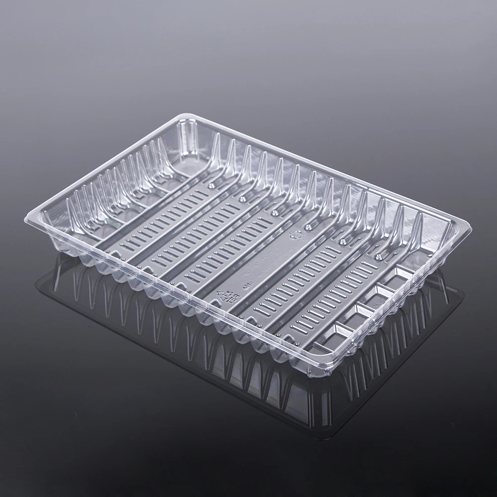 disposable dish  plate fast food plate fruit vegetable box tray PET tray sushi container