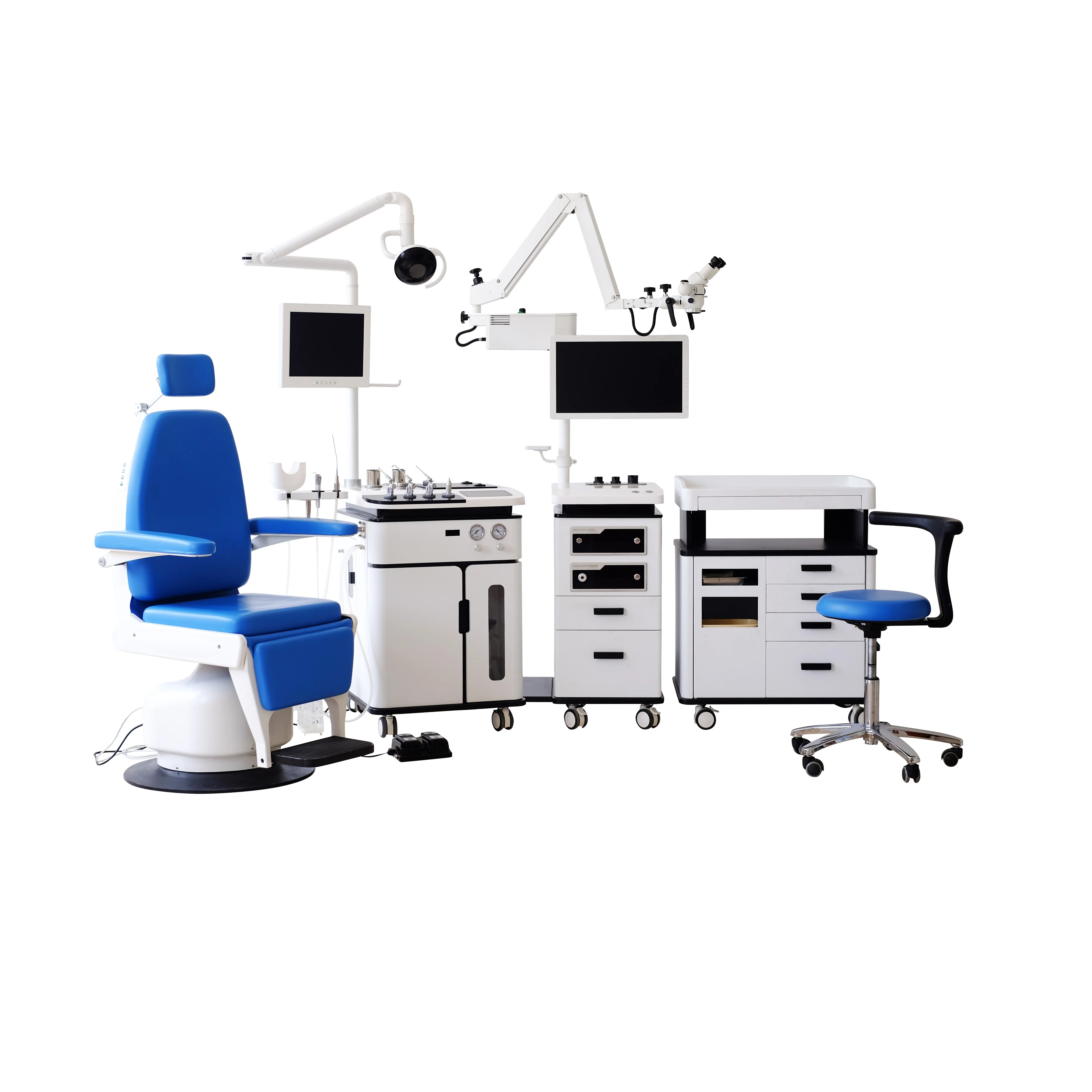 
 Новая модель 2018 года, аппарат для лечения энт-терапии с стулом энт-пациента и врачебным стулом  