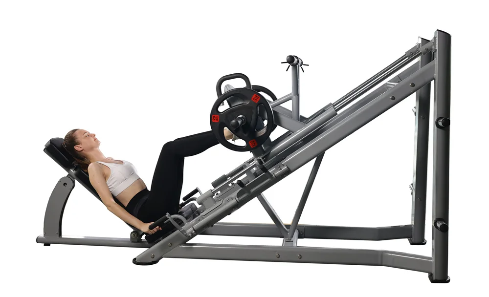 commercial gym equipment plate loaded 45 degree leg press hack squat leg press machine