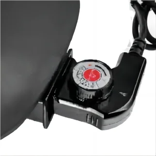 Chinese wood grill handle adjustable thermostat no-stick cooking surface electric grill