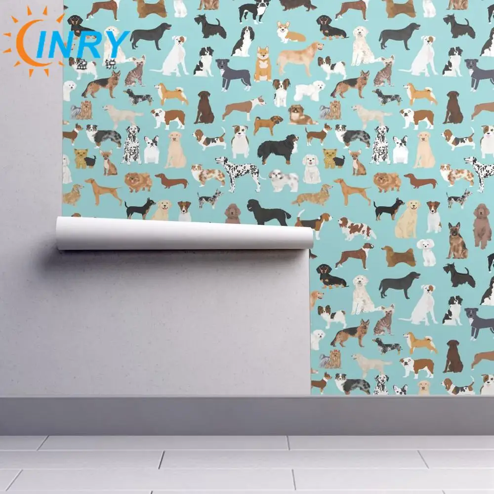 
Luxury peel and stick removable self adhesive printable fabric canvas wallpaper 