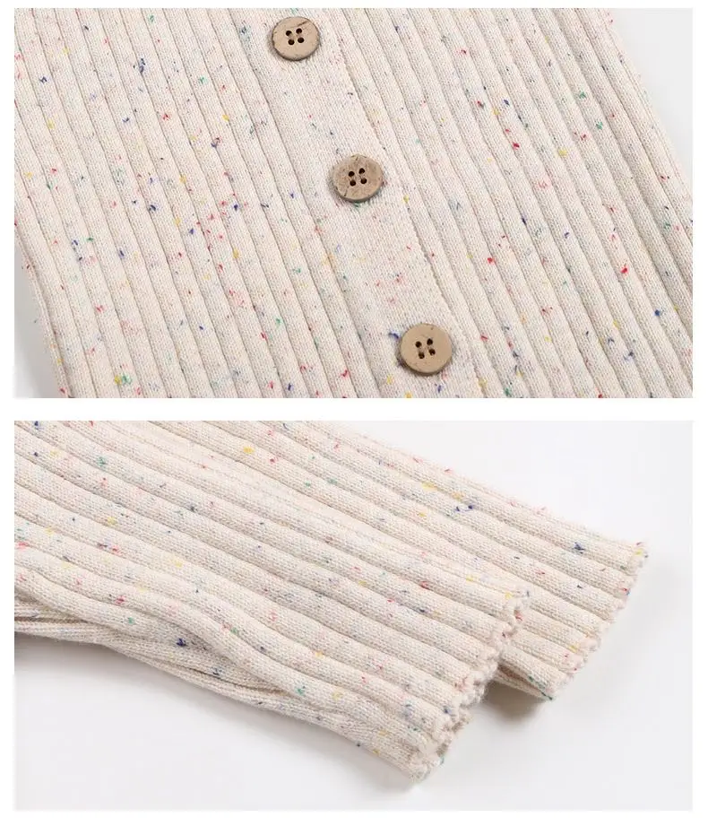 Hot-selling colorful speckle natural cotton soft comfortable onesies baby clothes knitting