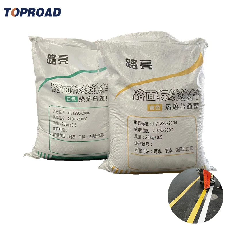 White Yellow Reflective Powder Coating Hot Melt Traffic Line Sign Thermoplastic Road Marking Paint