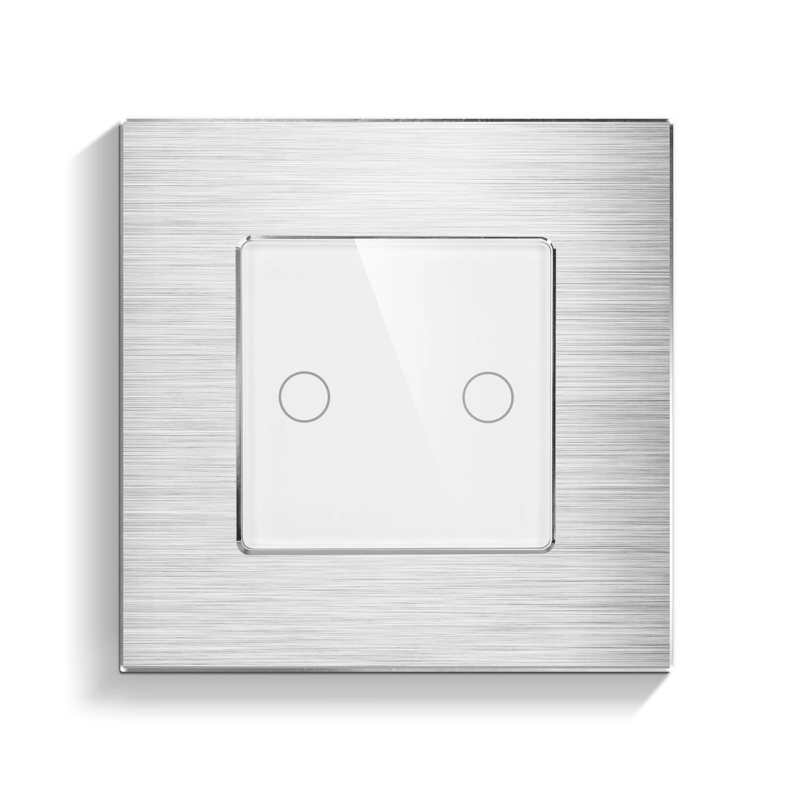 Bingoelec Wholesale non Wifi 2000W Touch Switch 2gang 2way Home Wall switch Light Switch with Aluminum panel