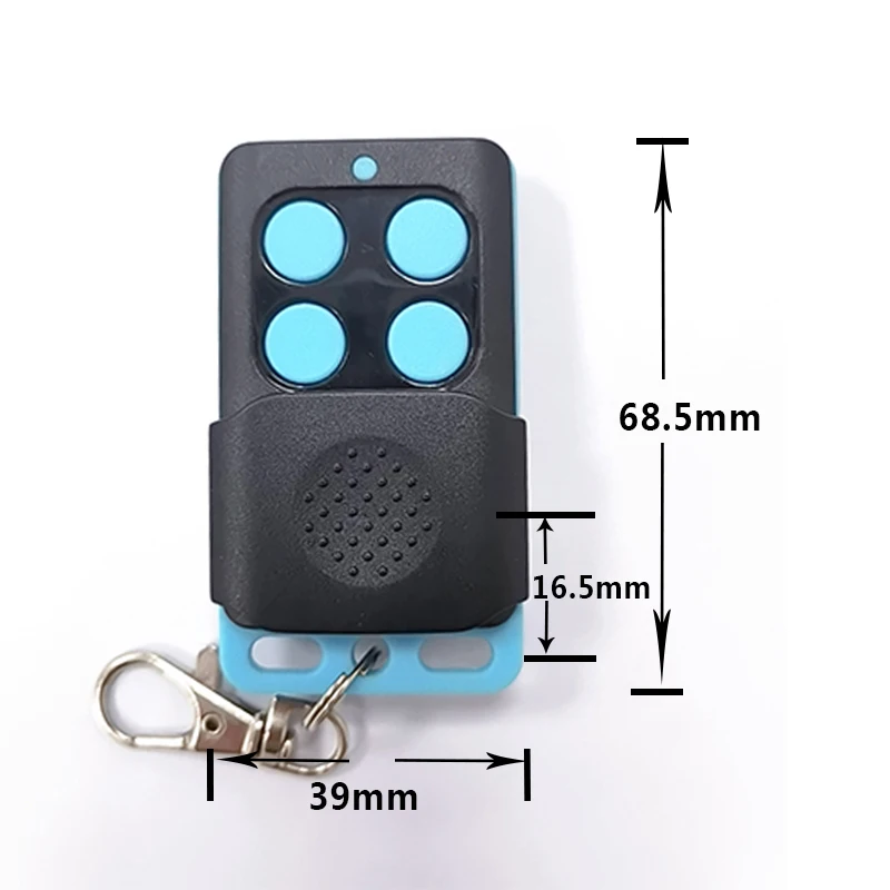 433MHz RF wireless clone remote control garage door universal remote control 4 buttons