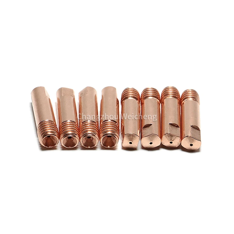 High Temperature Resistant Welding Accessories Conductive Nozzle 0.6 0.8 1.0mm Copper Nozzles for Welding Industrial