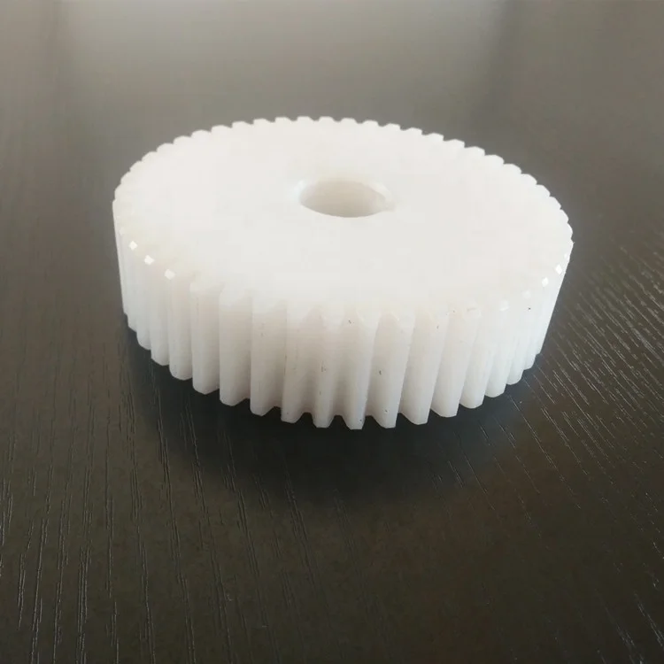 UHMWPE Anti Abrasion Plastic Gear Ring Gear Wheel Cnc Machining Plastic Bevel Gear